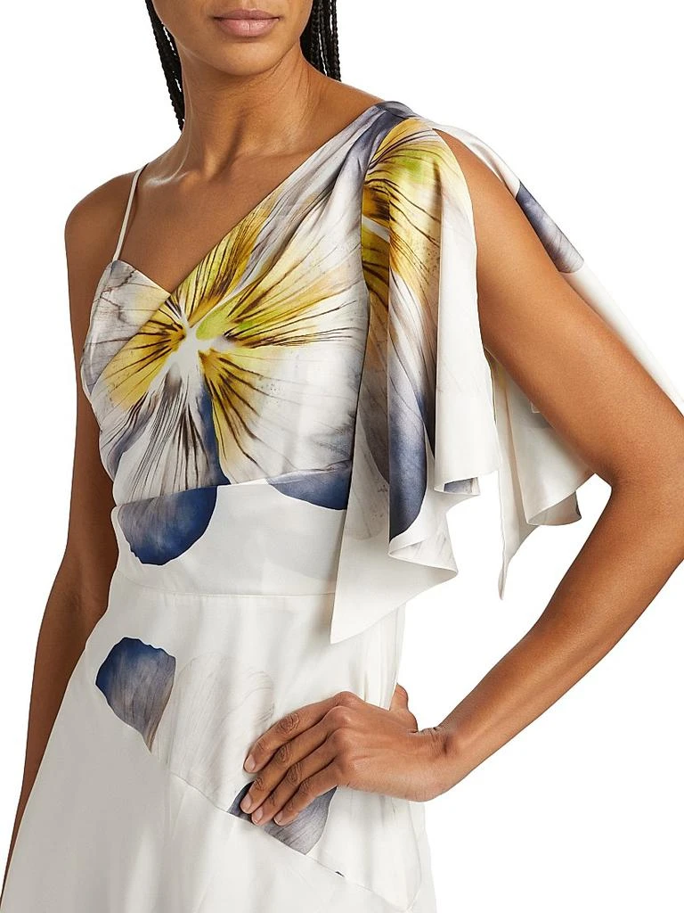 Teri Jon Floral Asymmetric One-Flutter-Sleeve Gown - Dresses & Skirts -  Compare Prices from 7+ Stores - BeyondStyle