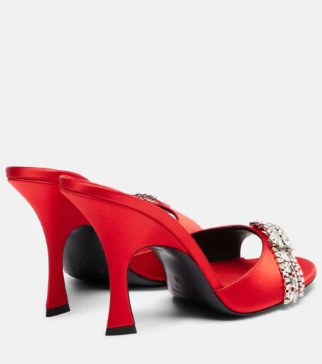 Magda Butrym Crystal-embellished satin mules 2