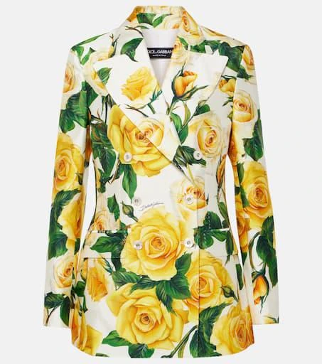 Dolce 
Gabbana Turlington floral silk-blend jacket 1