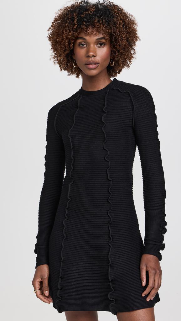 AMUR Walker Letuce Edge Dress