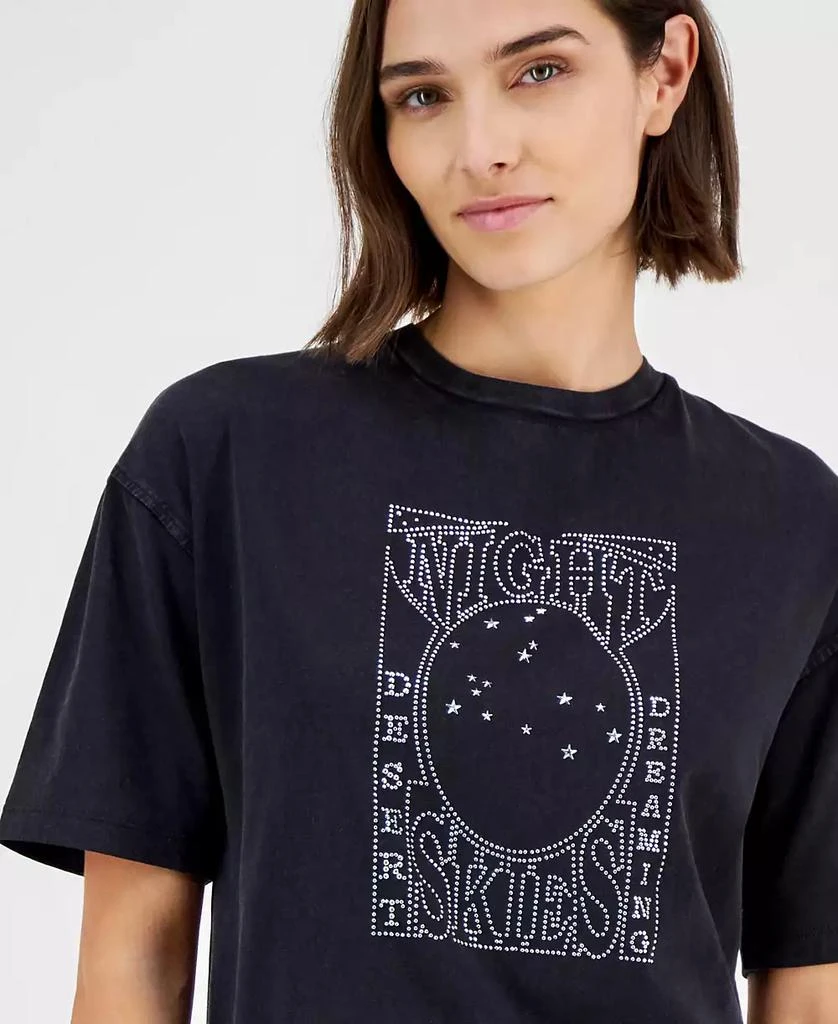 Hugo Boss Women's Cotton Embellished-Graphic T-Shirt 3