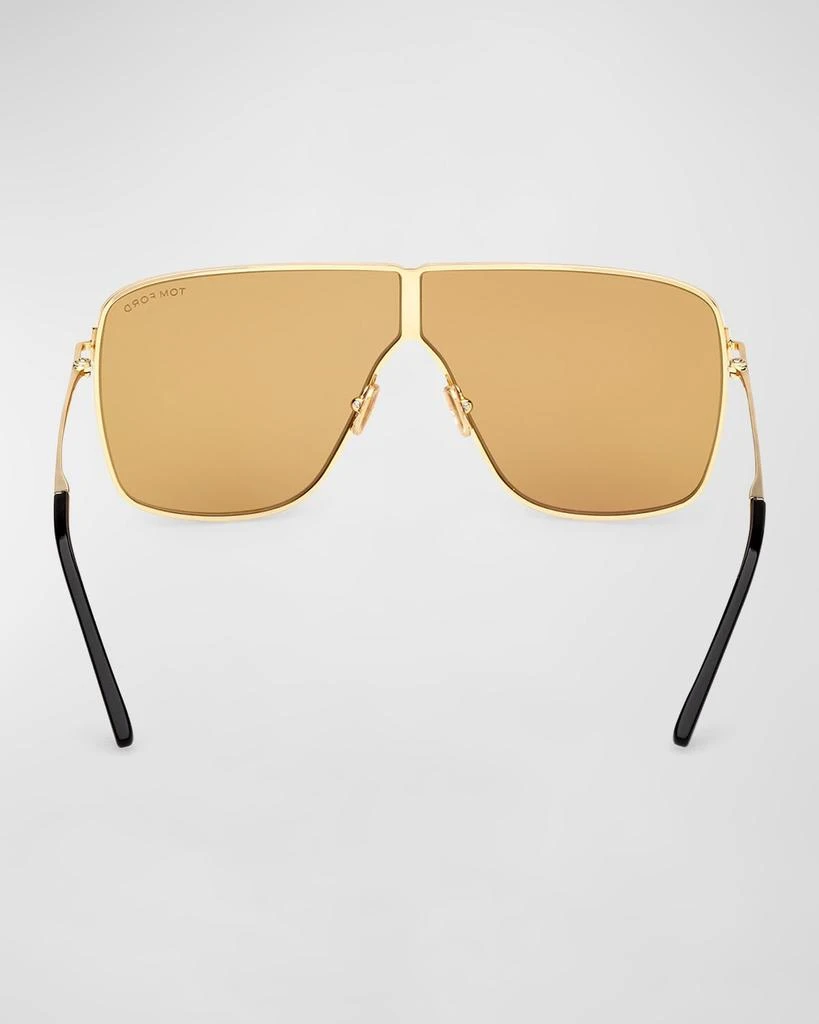 TOM FORD Men's Huxley Metal Shield Sunglasses 5