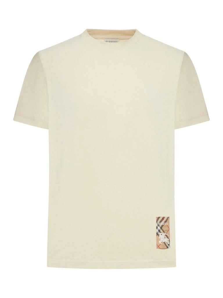 Burberry Burberry Check Label Crewneck T-Shirt 1