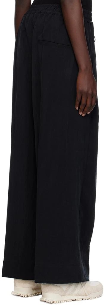 Y-3 Black Pinched Seam Trousers 3