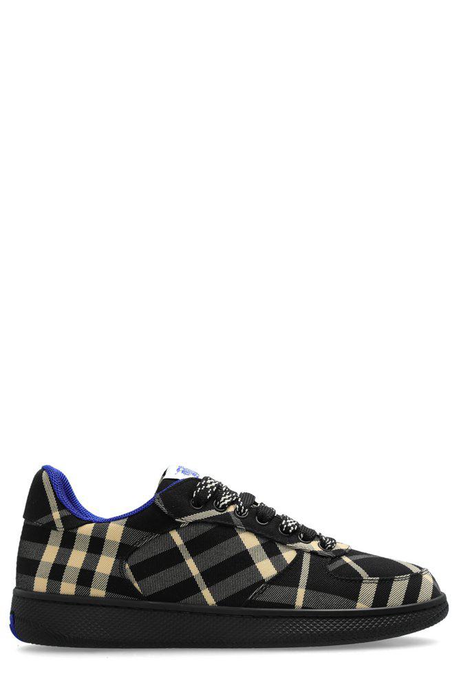 Burberry Burberry Terrace Checked Lace-Up Sneakers