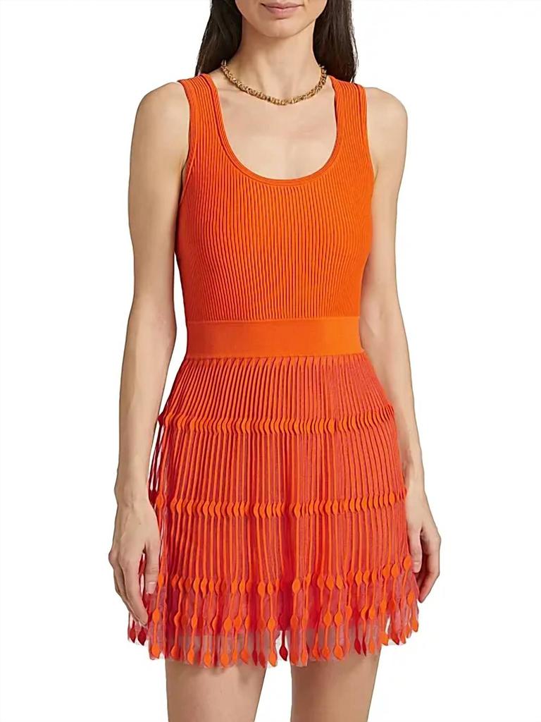 Milly Milly - Sheer Knit Flare Mini Dress