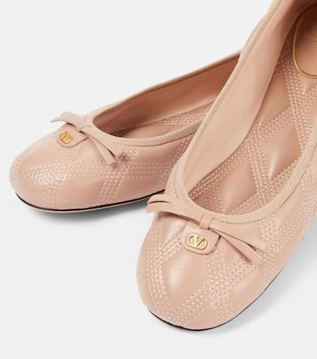 Valentino Quiltie leather ballet flats 5