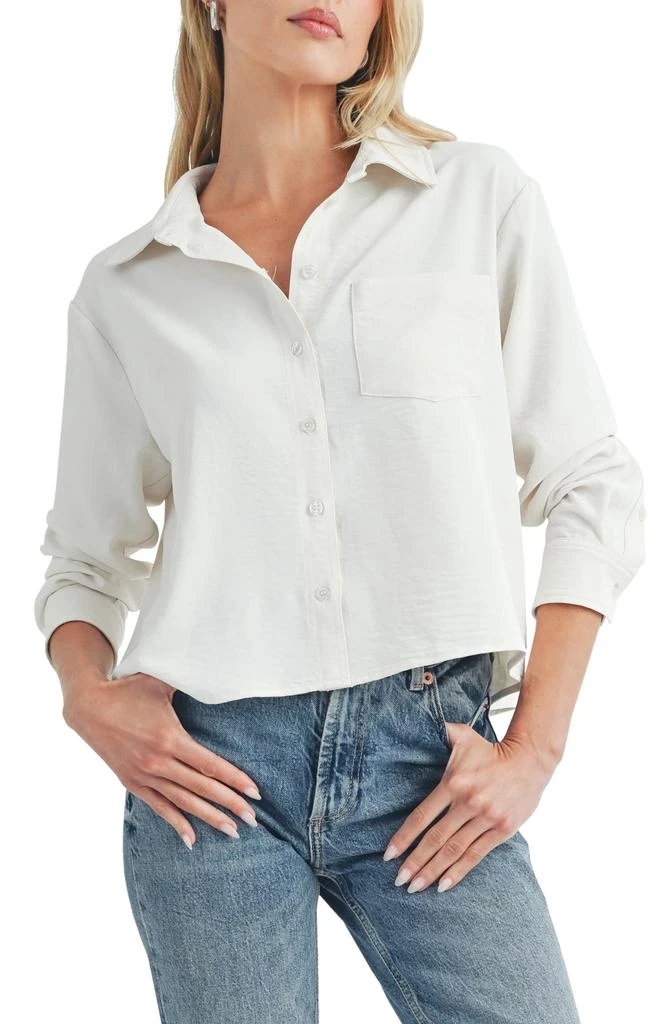 Lush Lightweight Button-Up Shirt 1