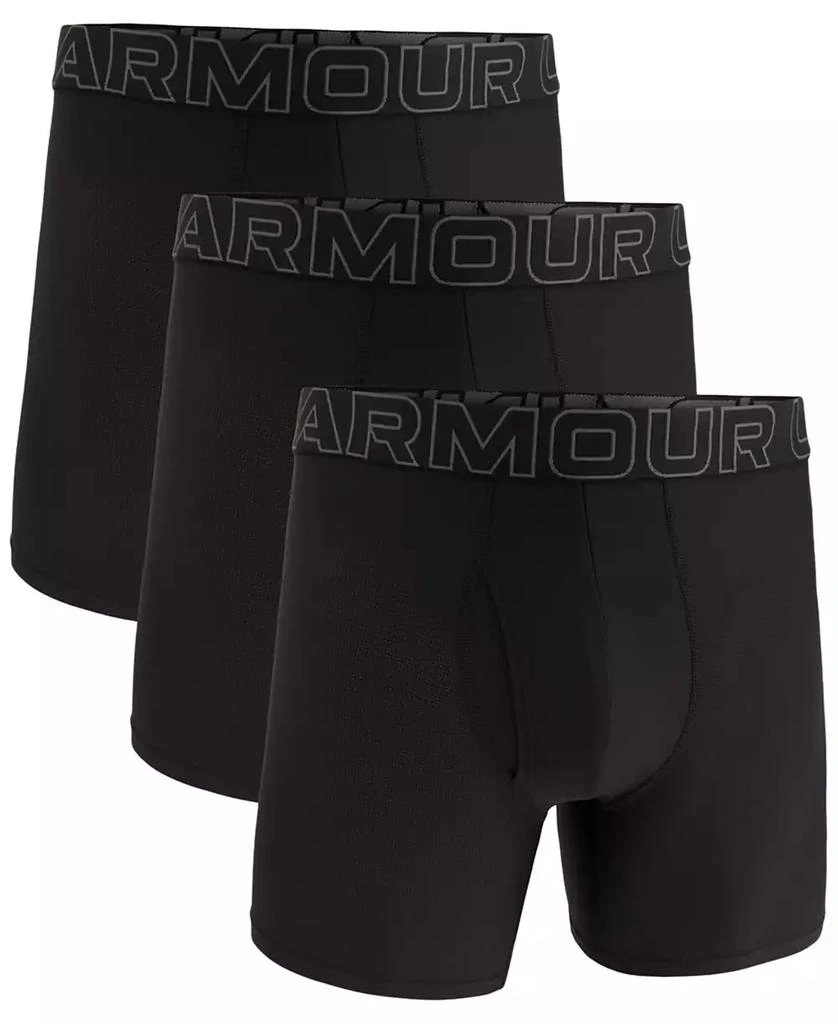 Under Armour Men's 3-Pack Performance Tech Mesh 6" Boxer Briefs 1
