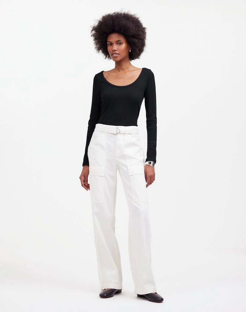 Madewell Pointelle Long-Sleeve Scoopneck Tee 2