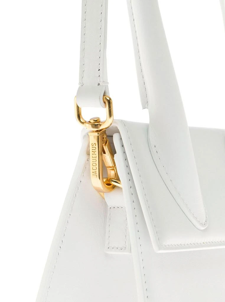 Jacquemus le Chiquito Moyen White Handbag In Leather Woman 3