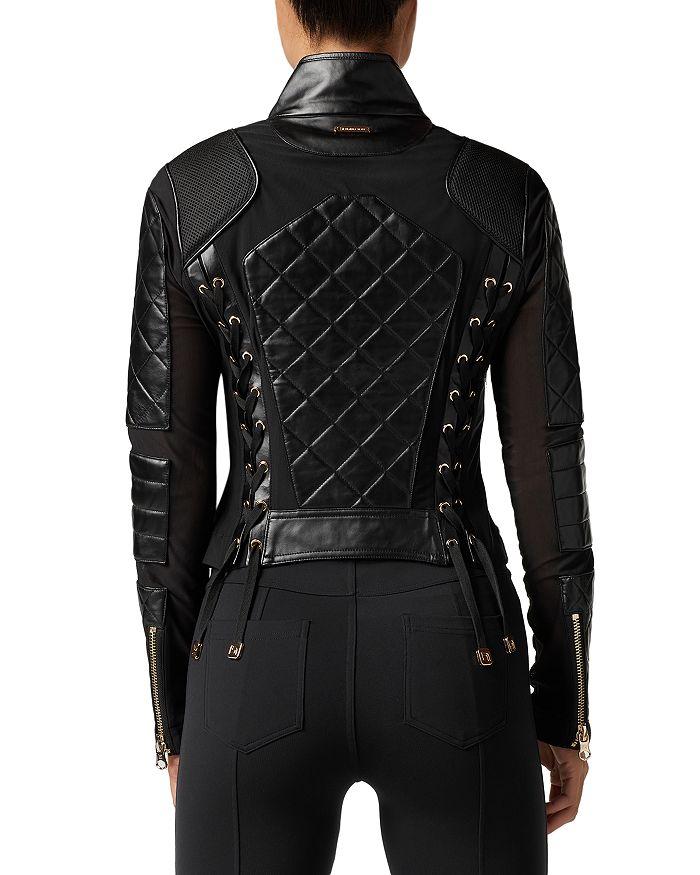 Blanc Noir Mesh Moto Jacket