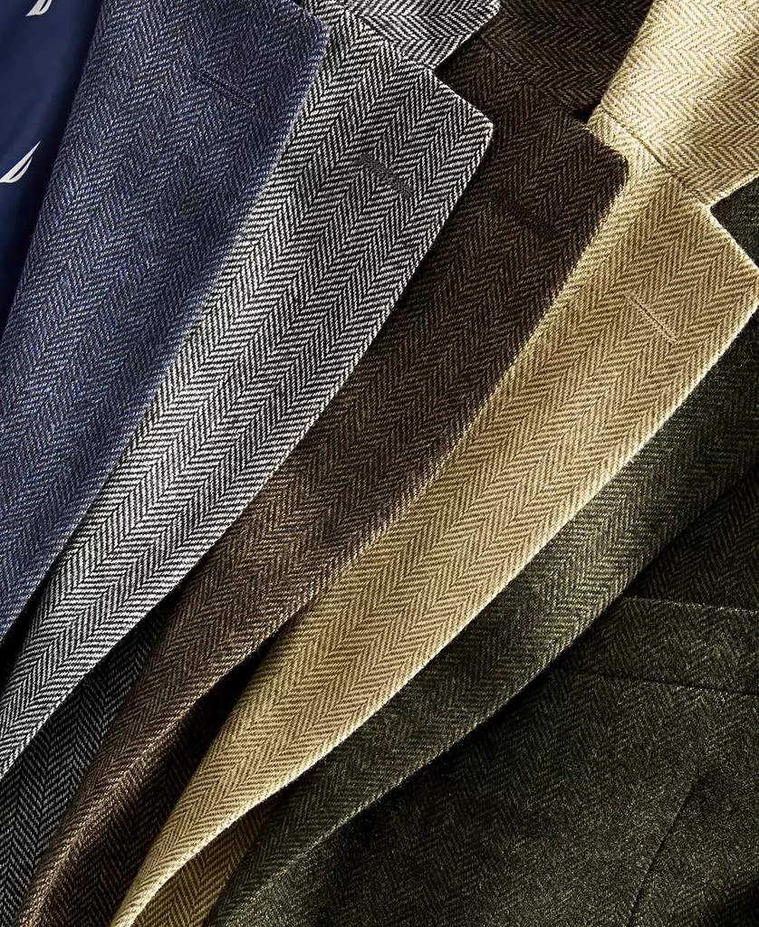 Nautica Men's Modern-Fit Solid Herringbone Tweed Sport Coat 5