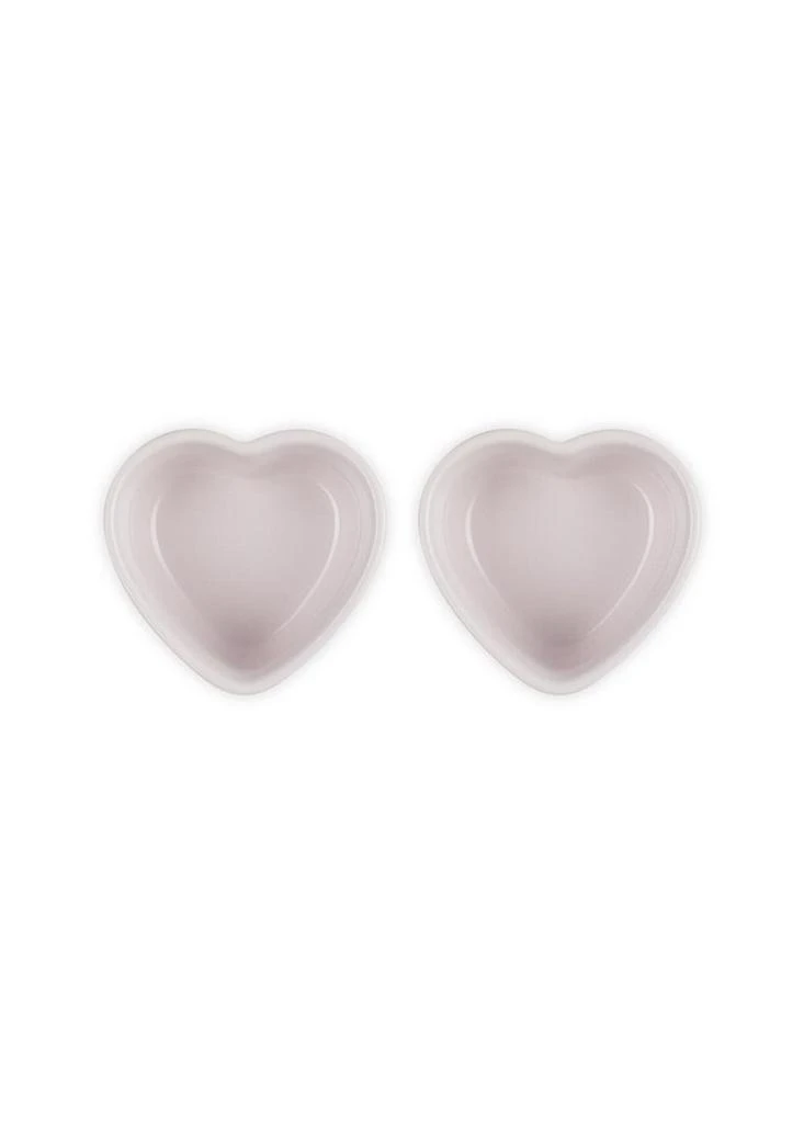 Le Creuset Stoneware set of two heart ramekins 4