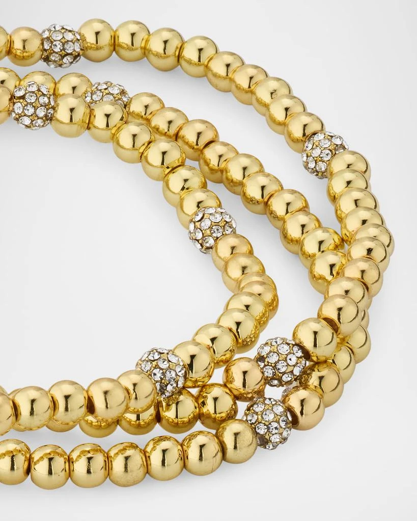BAUBLEBAR Alternating Pave Pisa Beaded Stretch Bracelets, Set of 3 3