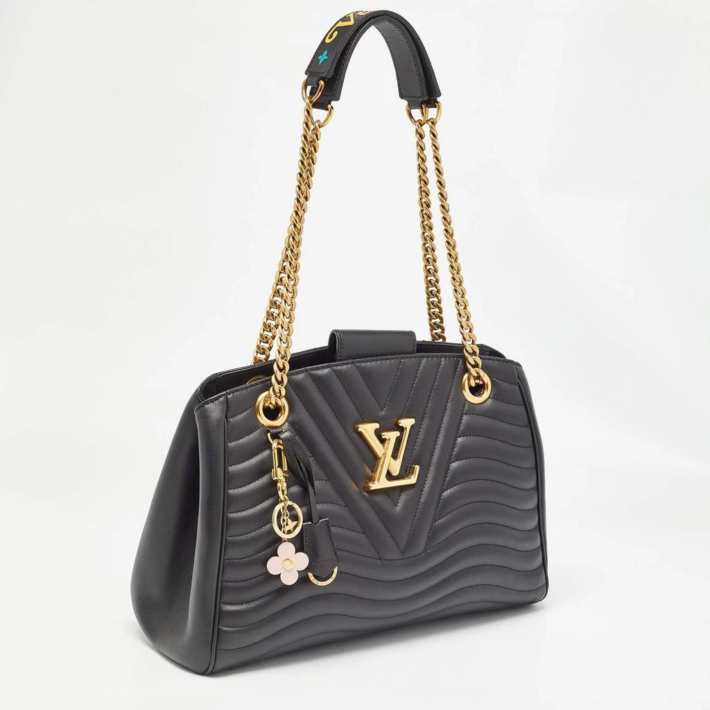 Louis Vuitton Louis Vuitton Black Quilted Leather New Wave Bag 3