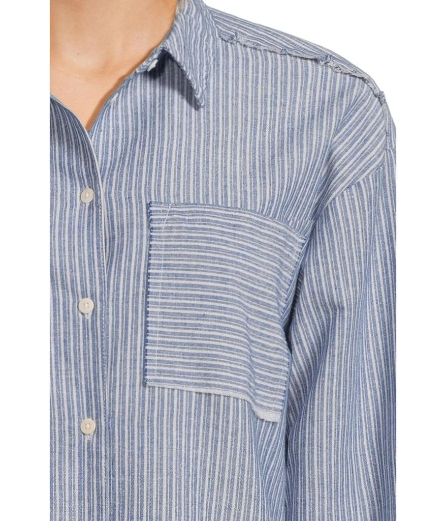 Mod-o-doc Long Sleeve Striped Oversized Shirt 4