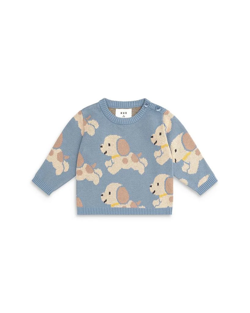 Huxbaby Boys' Puppy Knit Sweater - Baby 1