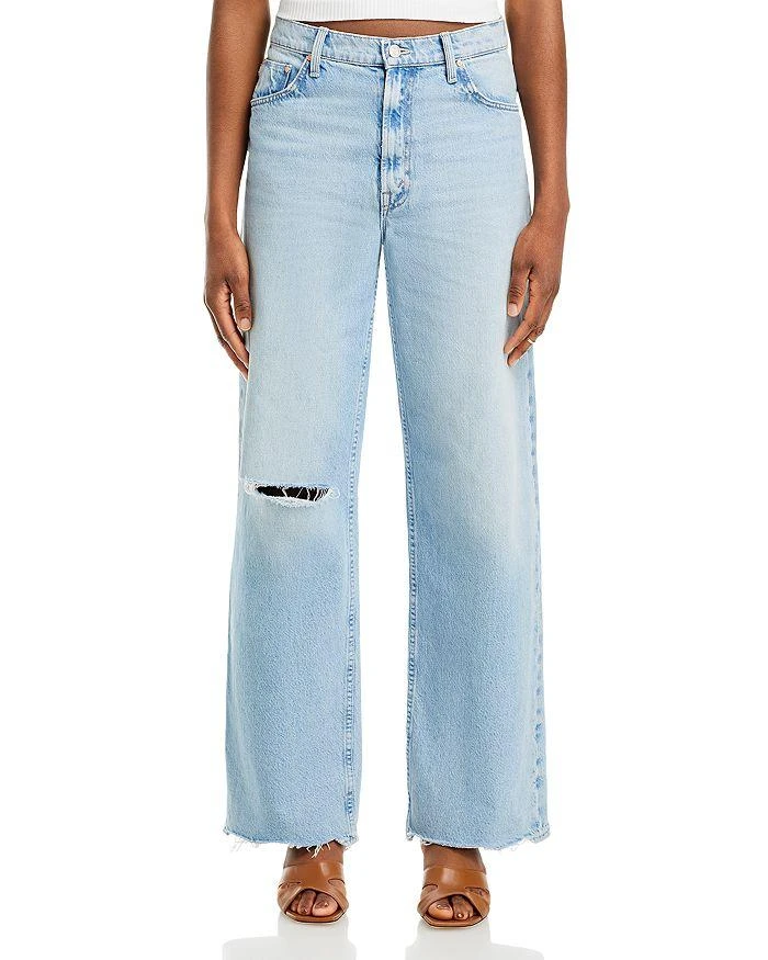 MOTHER The Spinner Nerdy High Rise Wide Leg Jeans in We Bounced 7