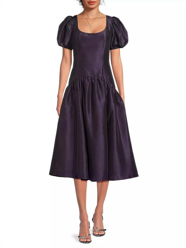 Hutch Brighton Shantung Midi Dress 3