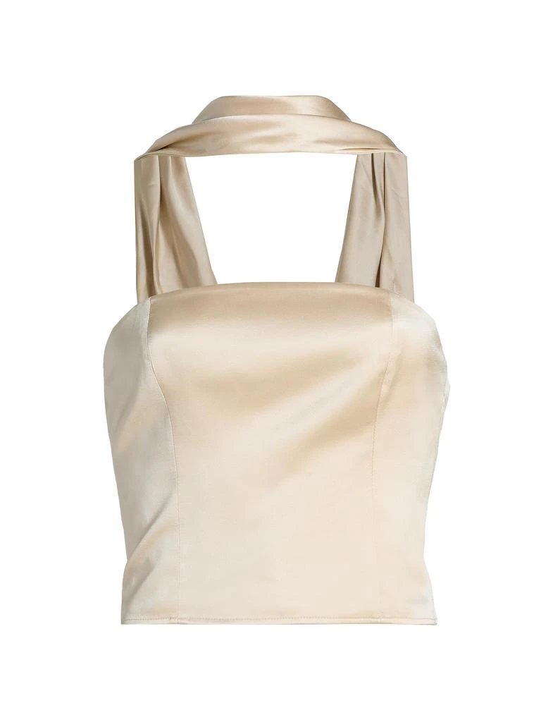 Reformation Sallie Draped Silk Top 6