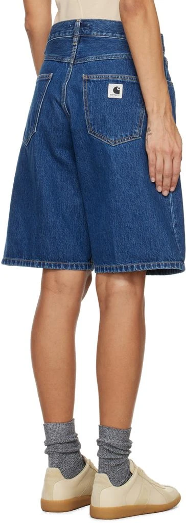 Carhartt WIP Navy Brandon Denim Shorts 3