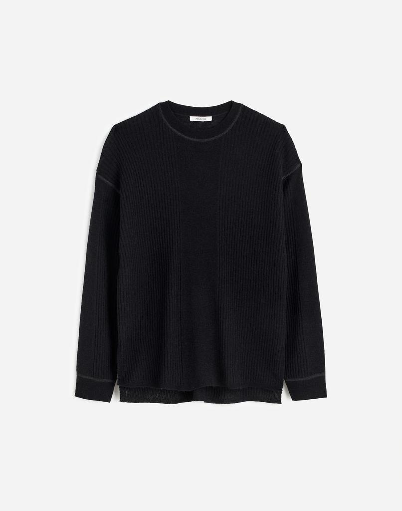 Madewell Ribbed Alpaca-Blend Crewneck Sweater