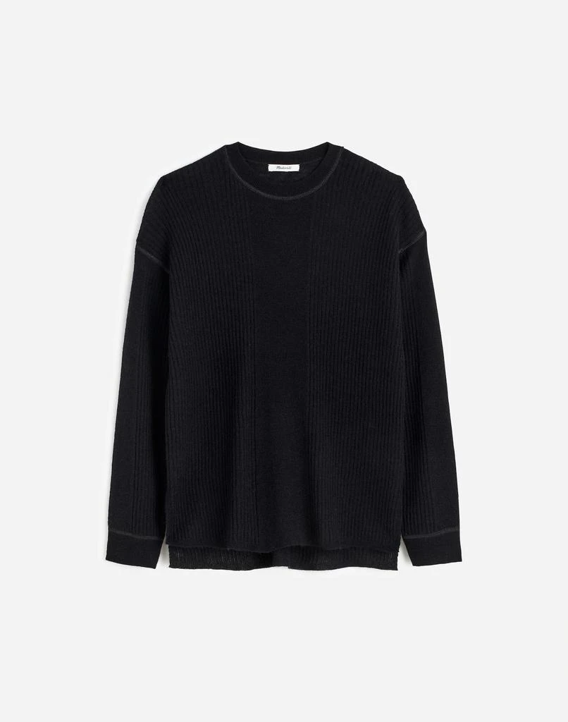 Madewell Ribbed Alpaca-Blend Crewneck Sweater 1