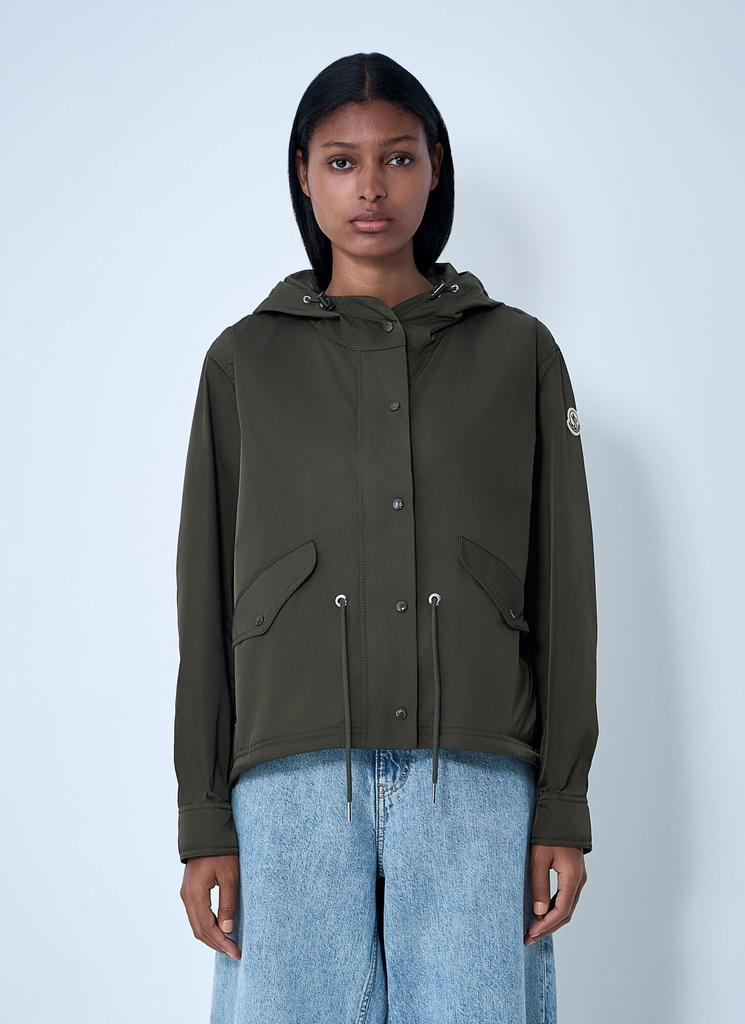 Moncler Moncler Short Parka With Zip In Sauvan - Coats