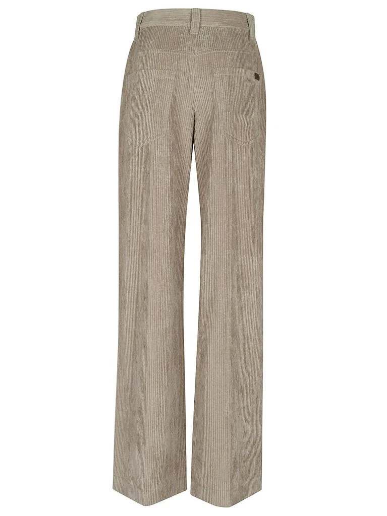 Brunello Cucinelli Brunello Cucinelli Corduroy Mid-Rise Wide-Leg Trousers 2