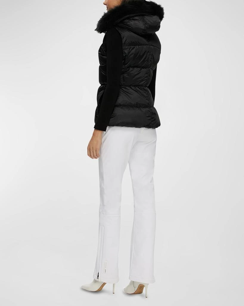 Gorski Apres-Ski Vest With Detachable Toscana Lamb Shearling Hood Trim 5