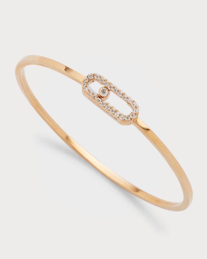 Messika MOVE UNO 18K PINK GOLD FLEX DIAMOND PAVE BRACELET 3