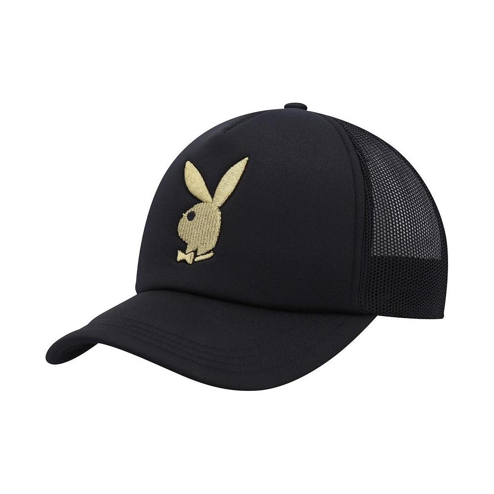 Playboy Men's Black Foam Trucker Snapback Hat