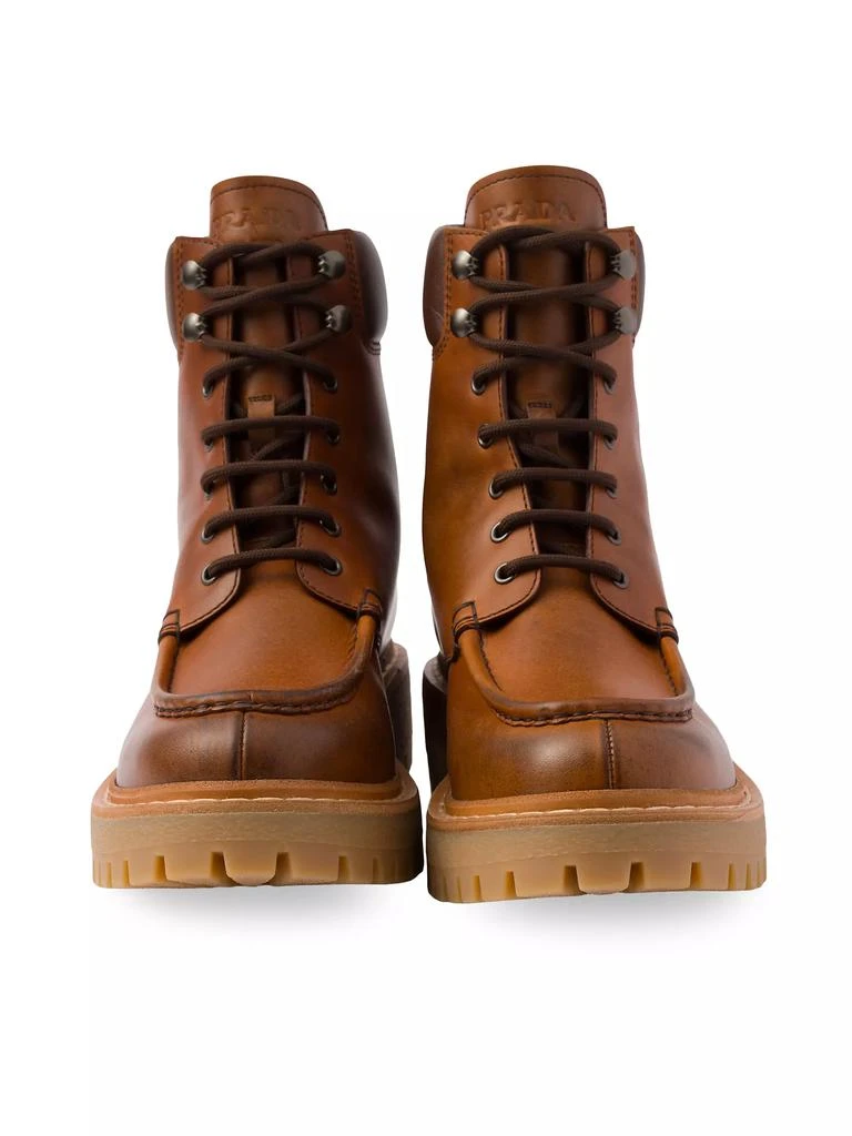 Prada Leather Lace-Up Boots 4