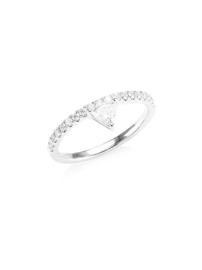 Anita Ko Diamond White Gold Triangle Ring