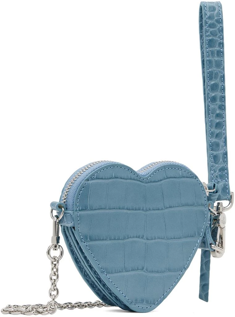 Vivienne Westwood Blue Heart Wristlet Pouch 3