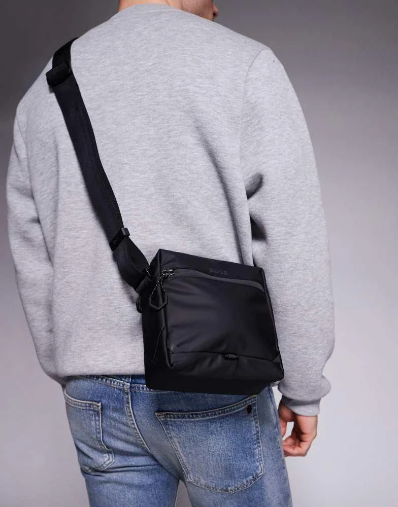 Hugo Boss BOSS Black stenson crossbody bag in black 4