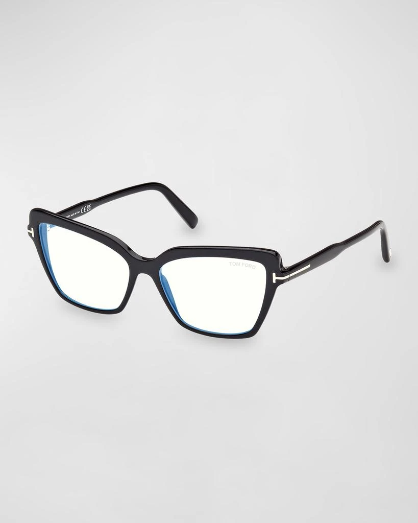Tom Ford Blue Light Blocking Acetate Cat-Eye Glasses 1
