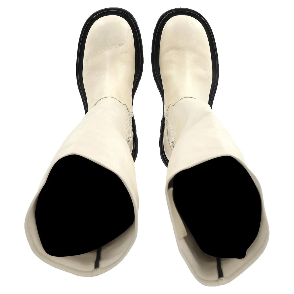Bottega Veneta The Lug Over-The-Knee Boots in Ivory Leather 6