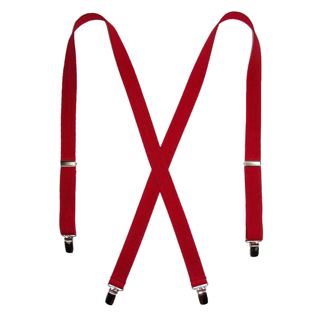 CTM Women's Elastic Clip-End 1 Inch Basic Suspenders 2