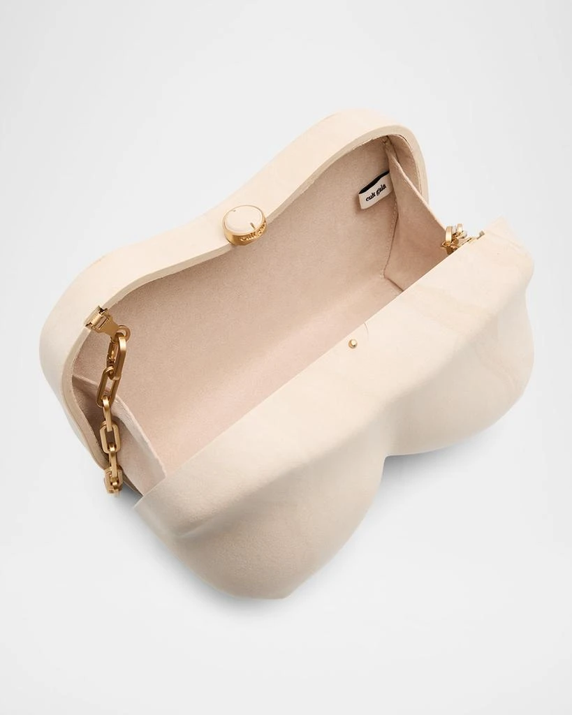 Cult Gaia Reina Marbled Acrylic Sculptural Clutch Bag 4