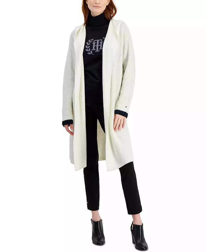 Tommy Hilfiger Women's Hooded Kimono Open Cardigan 1