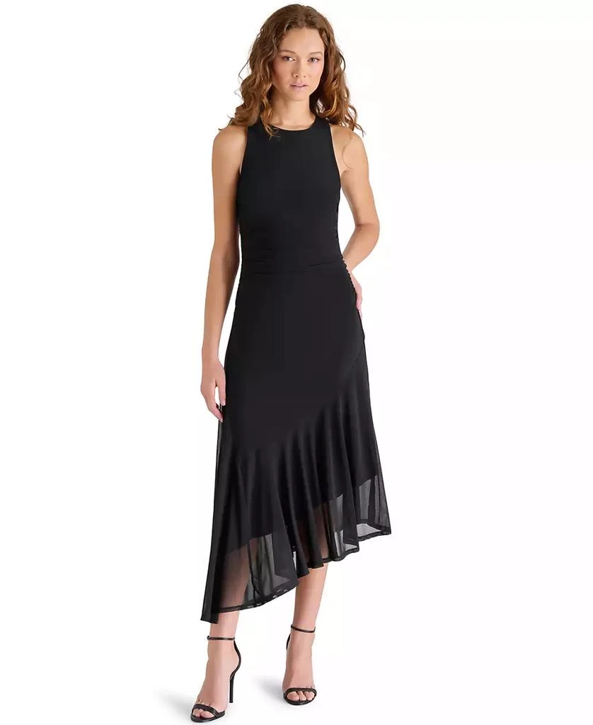 Steve Madden Women's Laney Asymmetrical Hem Sleeveless Dress 5