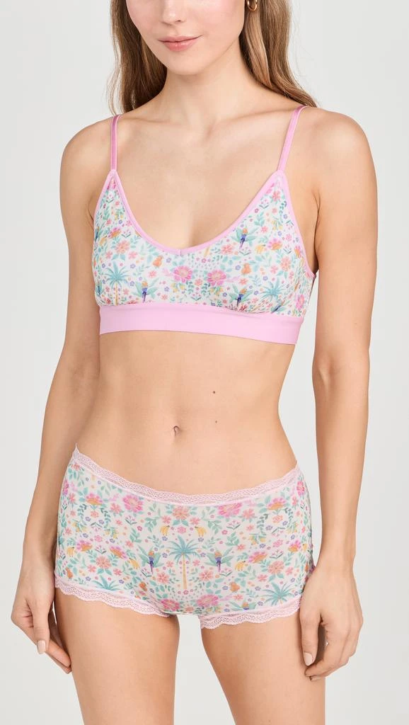 Stripe  Stare T-Shirt Bra & Hipster Set 4