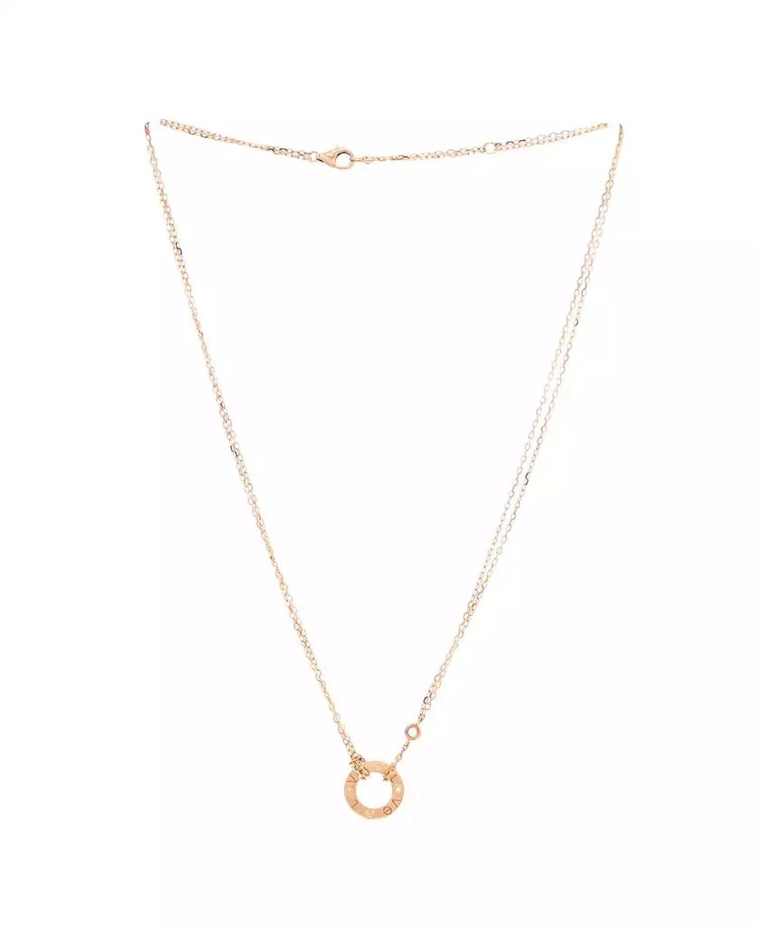 Cartier 2 Diamonds Love Pendant Necklace 3