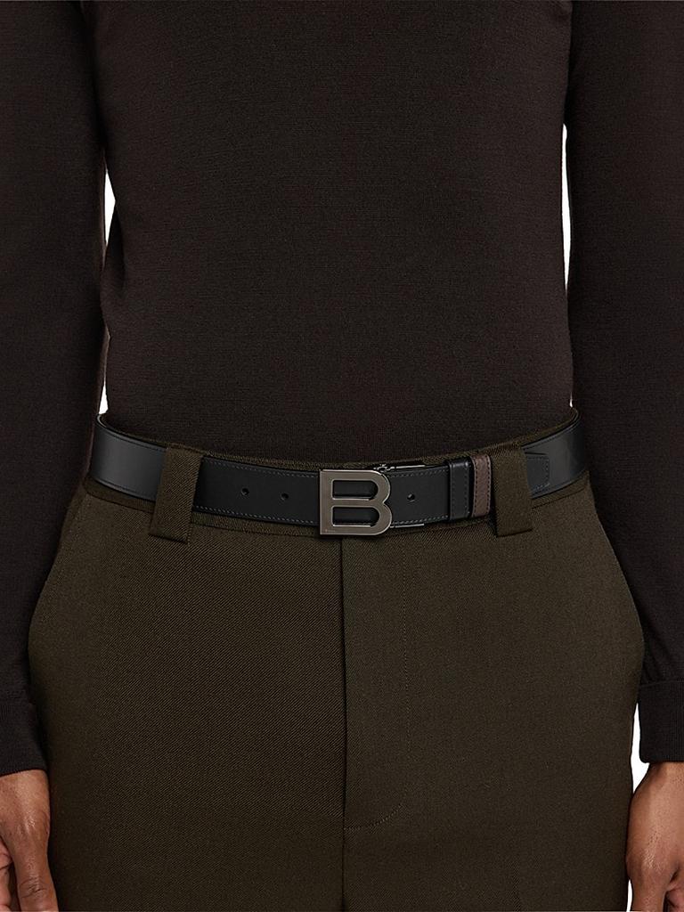 Bally B-Logo Reversible Leather Belt