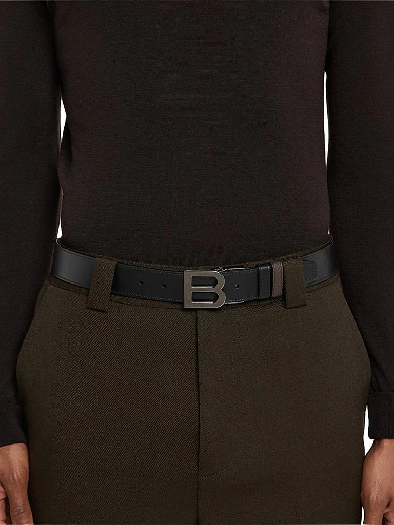 Bally B-Logo Reversible Leather Belt 2