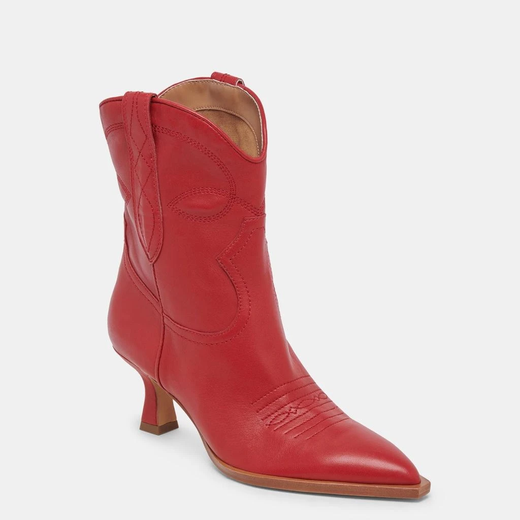 Dolce Vita Angel Booties Red Leather 2