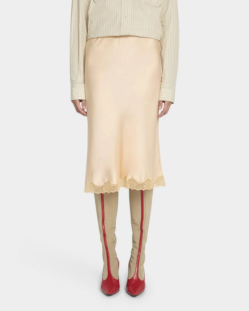 The Row Irene Silk Slip Skirt 4