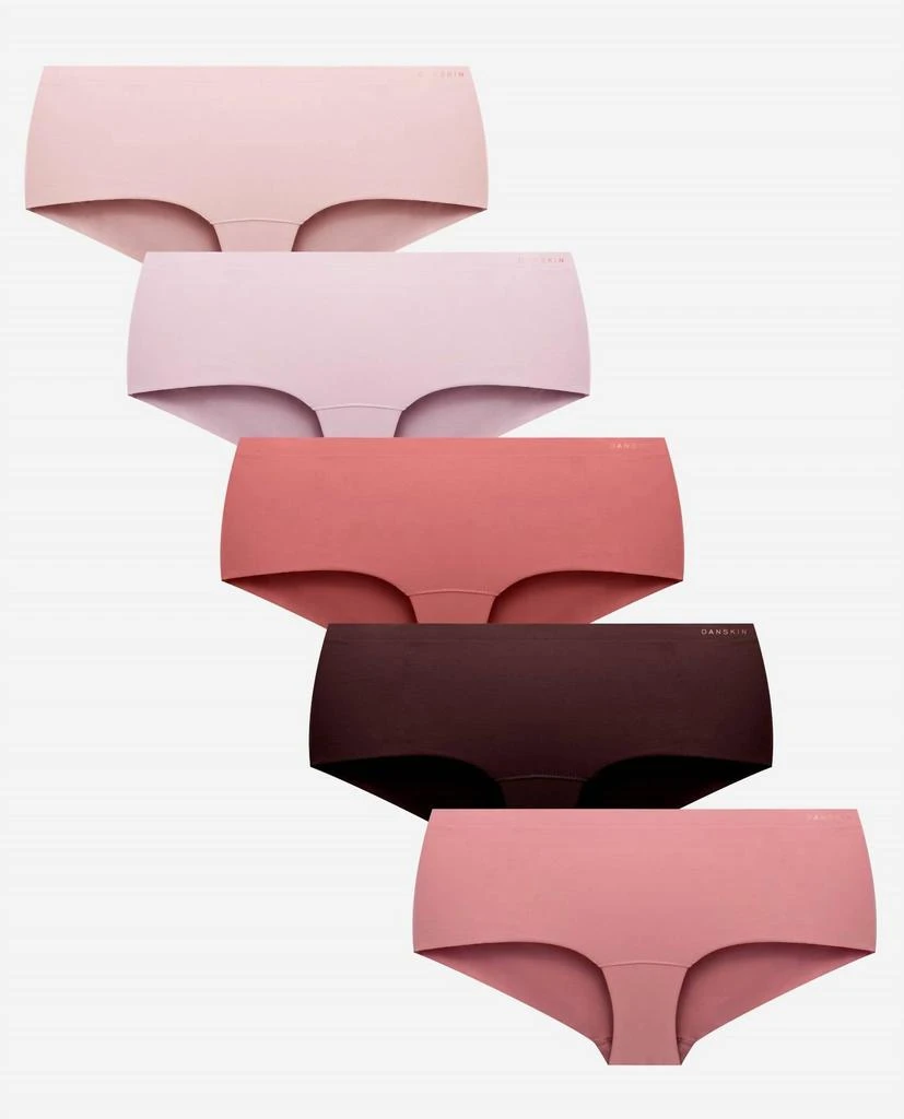 Danskin Danskin - Women's 5-pack Brushed Microfiber Hipster Underwear 1